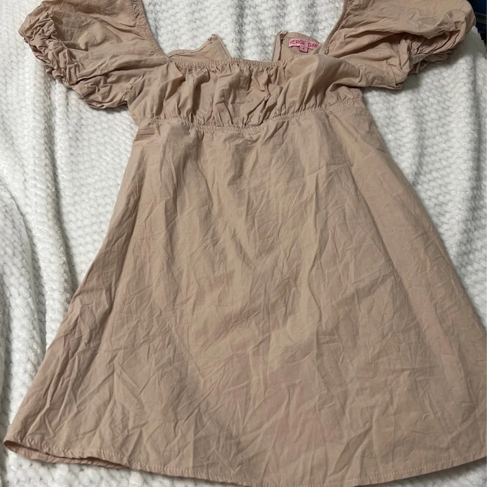 Tan Short Dress